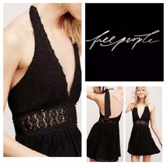 Free People Boho Halter Top Mini dress – Flowy Gauze Style - Picture 2 of 8